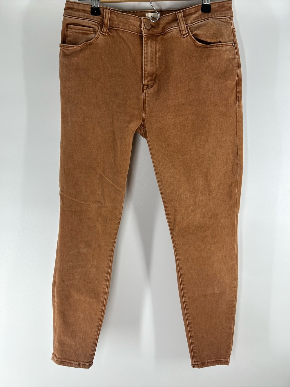 Women's High-Rise Skinny Jeans in Brown